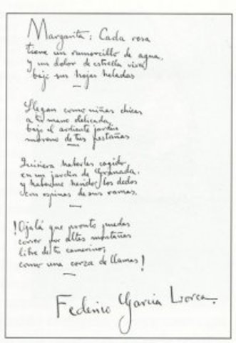 Empezó a escribir poesías