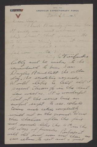 Letter to Sue from Edgar D Andrews