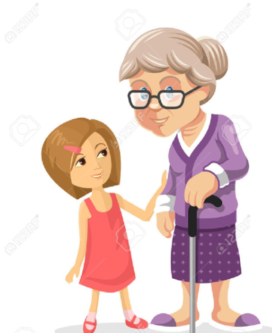 Juliana and her grandmother