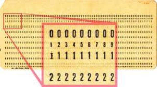 Tarjetas perforadas.