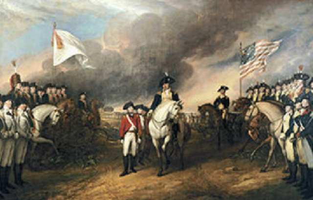 French and Americans force Cornwallisto surrender at Yorktown