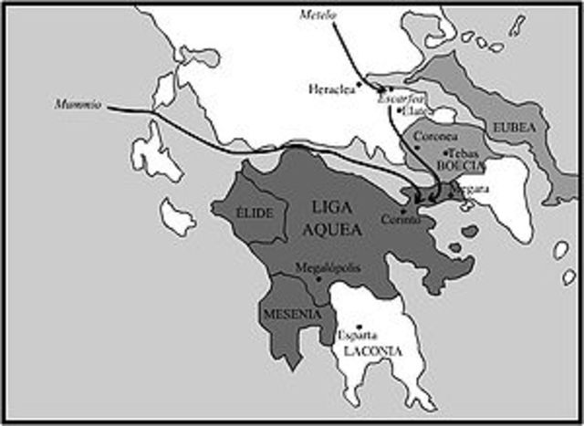 Conquista Romana. Batalla de Corinto