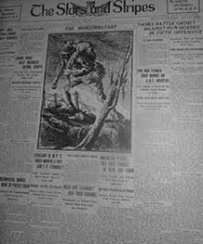 Last issue of The Stars and Stripes is published.