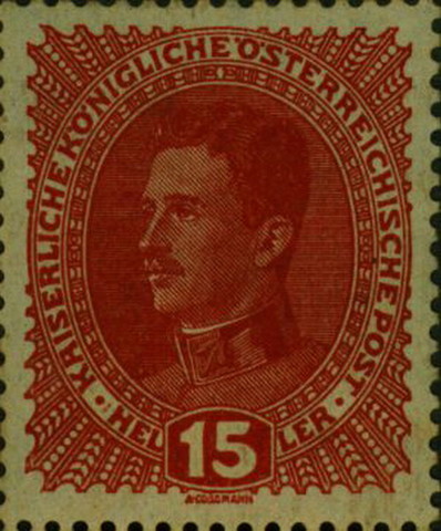 Postage stamp in German