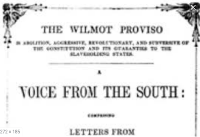 The Wilmot Proviso