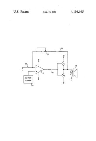 Miniature guitar amplifier