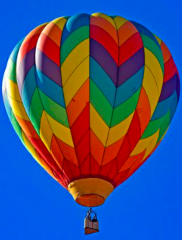 Hot air ballon is invented