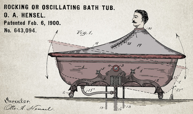 Rocking or Oscillating Bath Tub