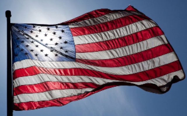 First flag was raised