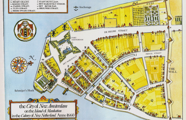 The Dutch first settled along the Hudson River