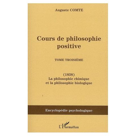 Cours de philosophie positive (3er tomo)
