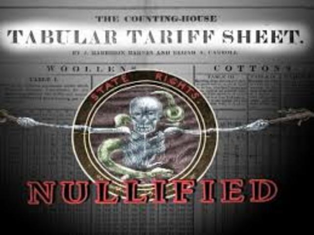 Nullification Crisis Began