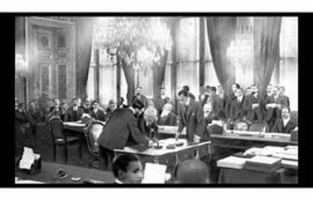 Firma del Tratado de Versalles