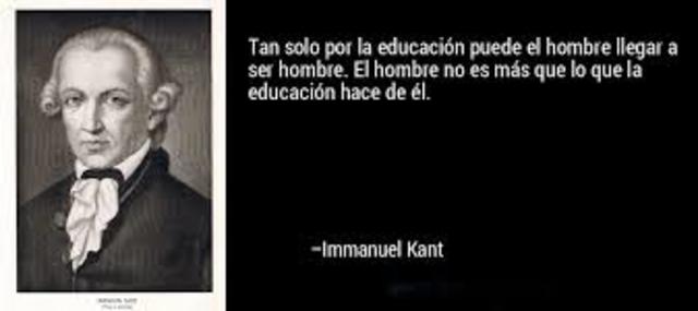 Emanuel Kant 1724. filósofo prusiano de la Ilustración. Fue el primero y más importante representante del criticismo y precursor del idealismo alemán