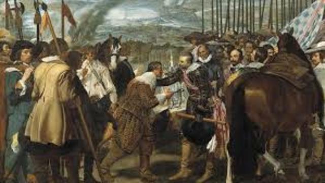 diego velazquez pinta la rendición de breda