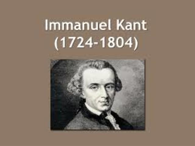 1724 IMANUEL KANT