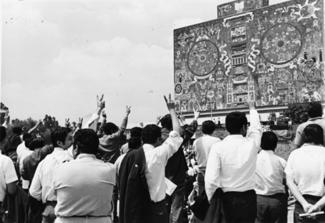Del 22 de julio al 4 de diciembre, la UNAM es escenario fundamental del movimiento estudiantil de 1968