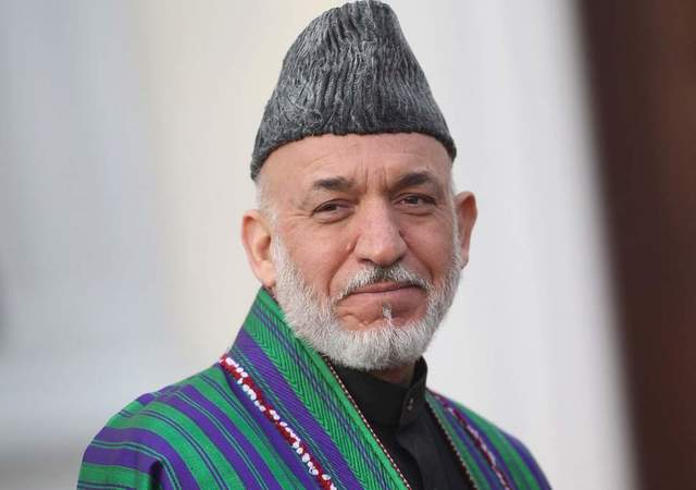 Hamid Karzai is made the new president of Afghanistan