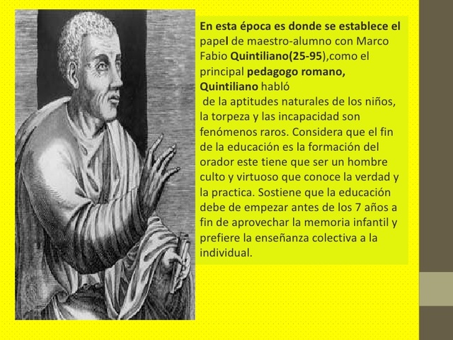 QUINTILIANO (35 d.C – 95 d.C)