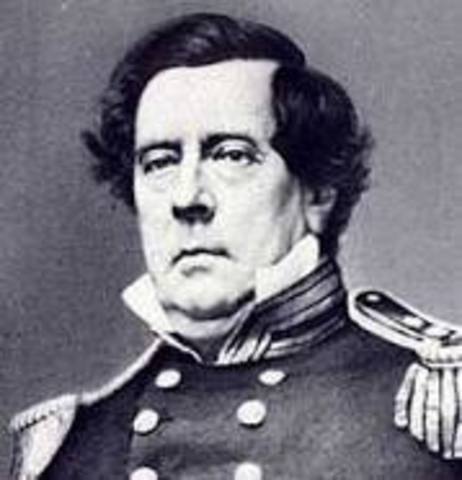 Commodore Matthew Perry Entered Tokyo Harbor Opening Japan to the U.S.