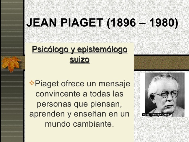 JEAN PIAGET (1896-1980)