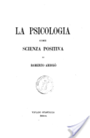 La psicologia come scienza positiva