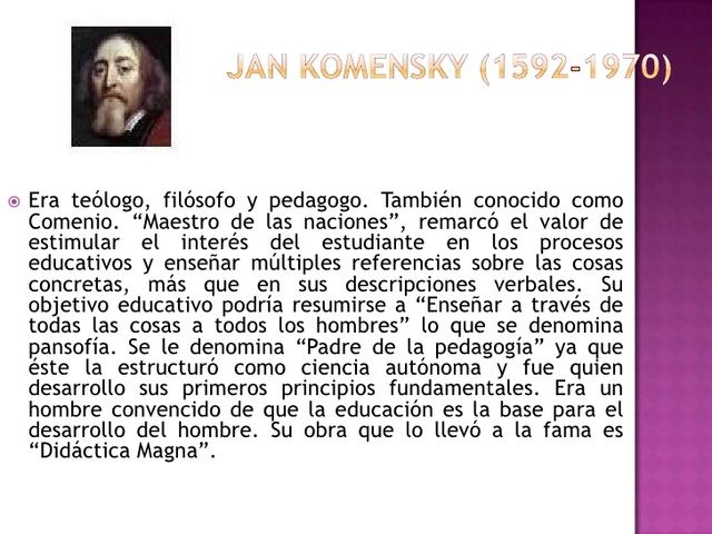 JAN AMOS KOMESKY (COMENIO) (1592-1970)