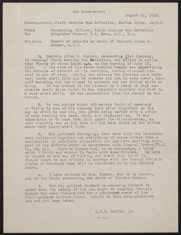 Death of Captain Sumner