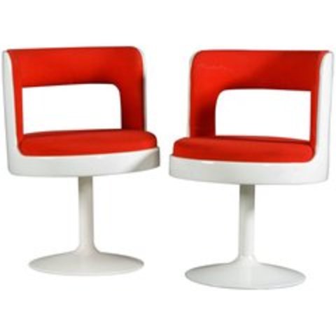 Two Mid-Century Modern 1970s Easy Chairs, ESKO PAJAMIES