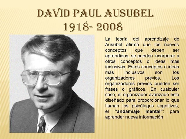 DAVID PAUL AUSUBEL (1918-2008)