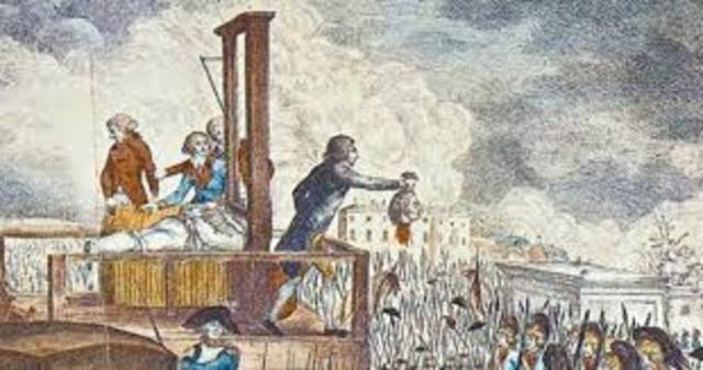 Luis XVI guillotinado