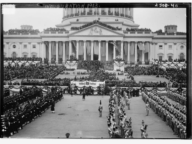 (US) President Woodrow Wilson inaugurated