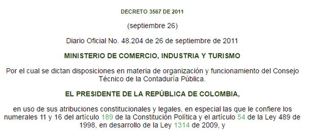 Decreto 3567 de 2011