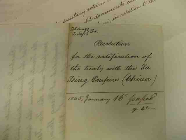 Treaty of Wanghia with China