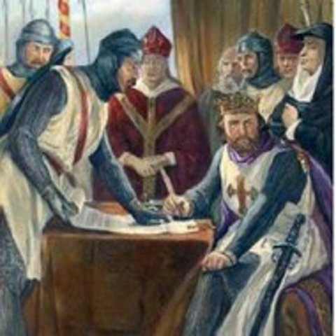King John signs the Magna Carta