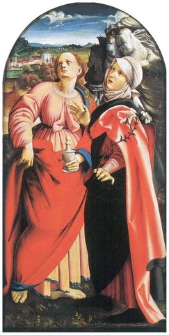 Nicola Filotesio detto Cola dell'Amatrice, Le sante Maria Maddalena e Scolastica1515Città del Vaticano, Pinacoteca Vaticana