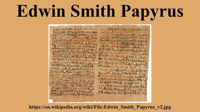 Edwin Smith Papyrus