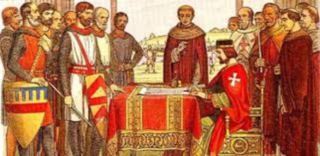 King John signs the Magna Carta