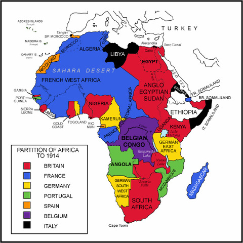 Britain Controls large Sections of Africa