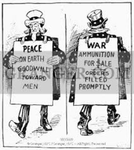 The United States declares its neutrality (U.S) 2/5