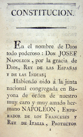 Sancion de una Constitucion centralista