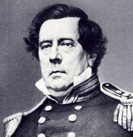 Commodore Matthew Perry Entered Tokyo Harbor Opening Japan to the U.S.
