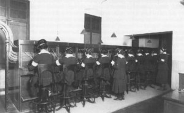 (US) American women recruited to serve as bilingual telephone operators.