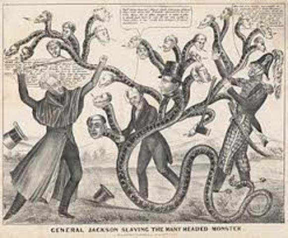 Andrew Jackson Vetoed the re-Charter of the Second Bank of the United States