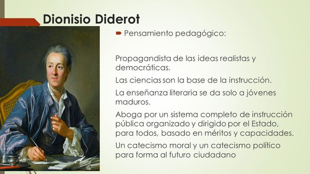Diderot y sus aportes a la educación