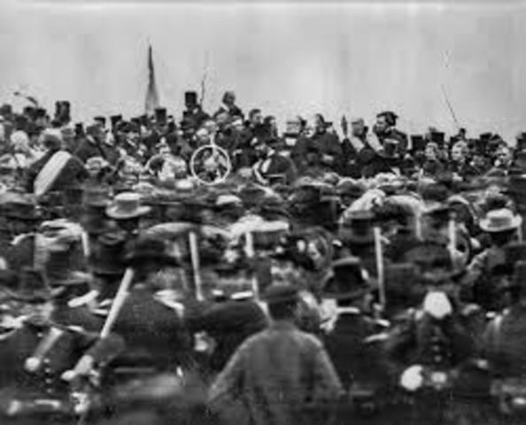 Ceremony at Gettysburg