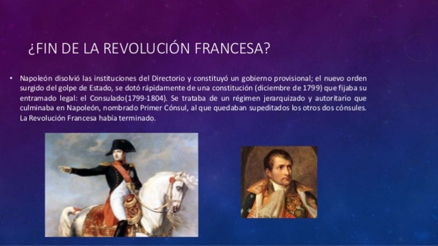 FIN DE LA REVOLUCION FRANCESA