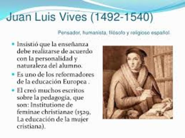 Juan Luis Vives (1492-1540)