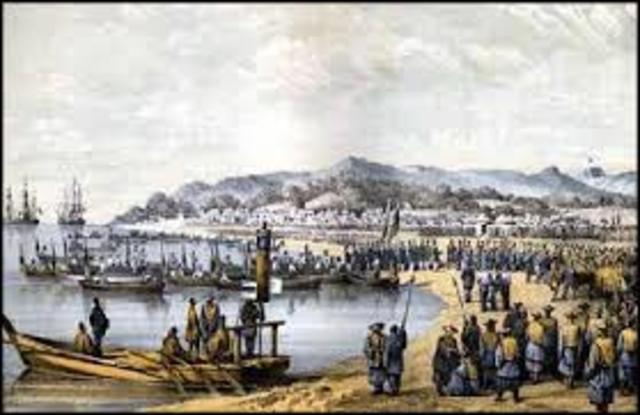 Commodore Matthew Perry Entered Tokyo Harbor Opening Japan to the U.S.