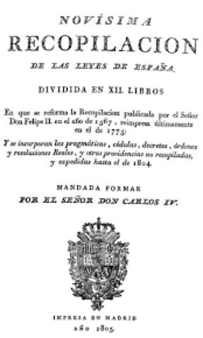 La Novísima Recopilación